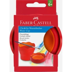 vaso plegable para el agua clic&go rojo art. nr. 181517