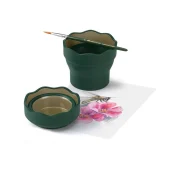 vaso plegable para el agua clic&go verde oscuro art. nr. 181520