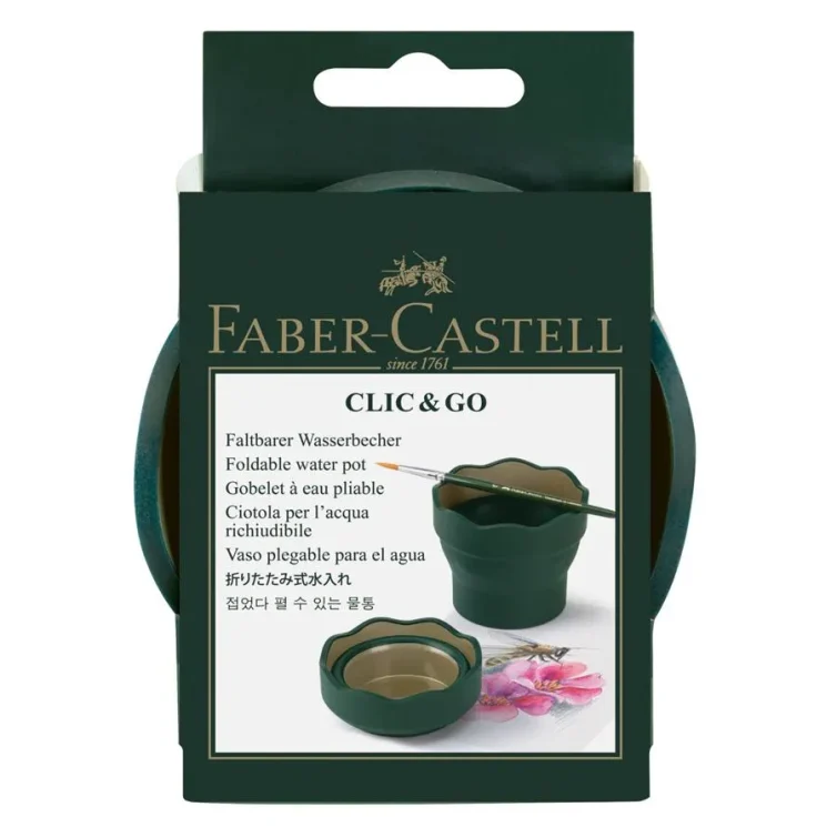Vaso plegable para el agua Clic&Go verde oscuro Art.-Nr. 181520