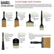 brocha liquitex free style ancha plana 4" mango corto art. nr. 1300704