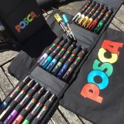 estuche posca 18 rotuladores pc 3m
