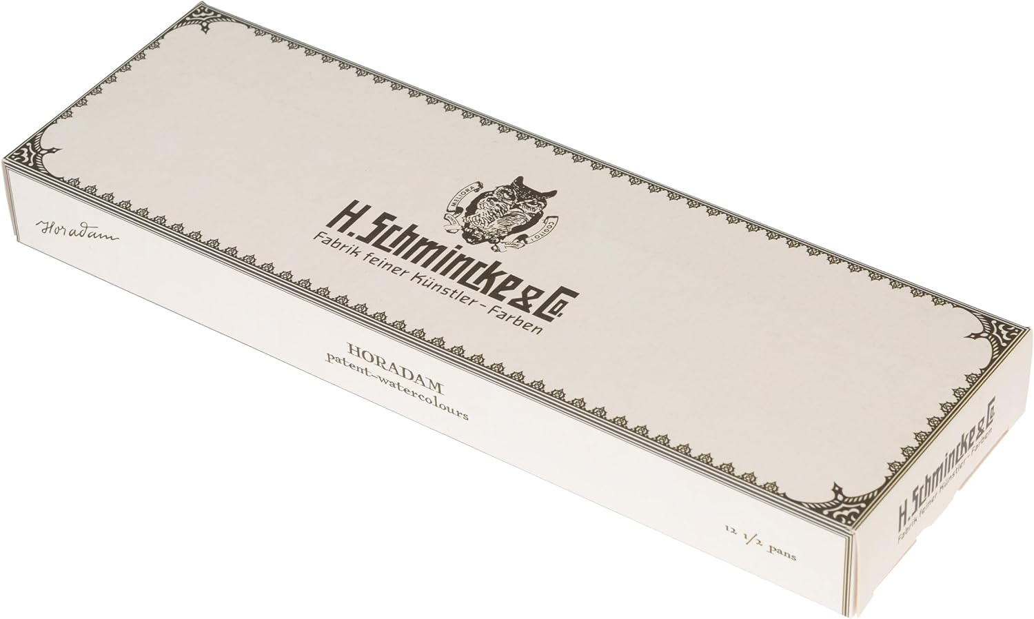 caja de acuarelas schmincke horadam® 12 ½ godets "edición retro" art. nr. 74 647