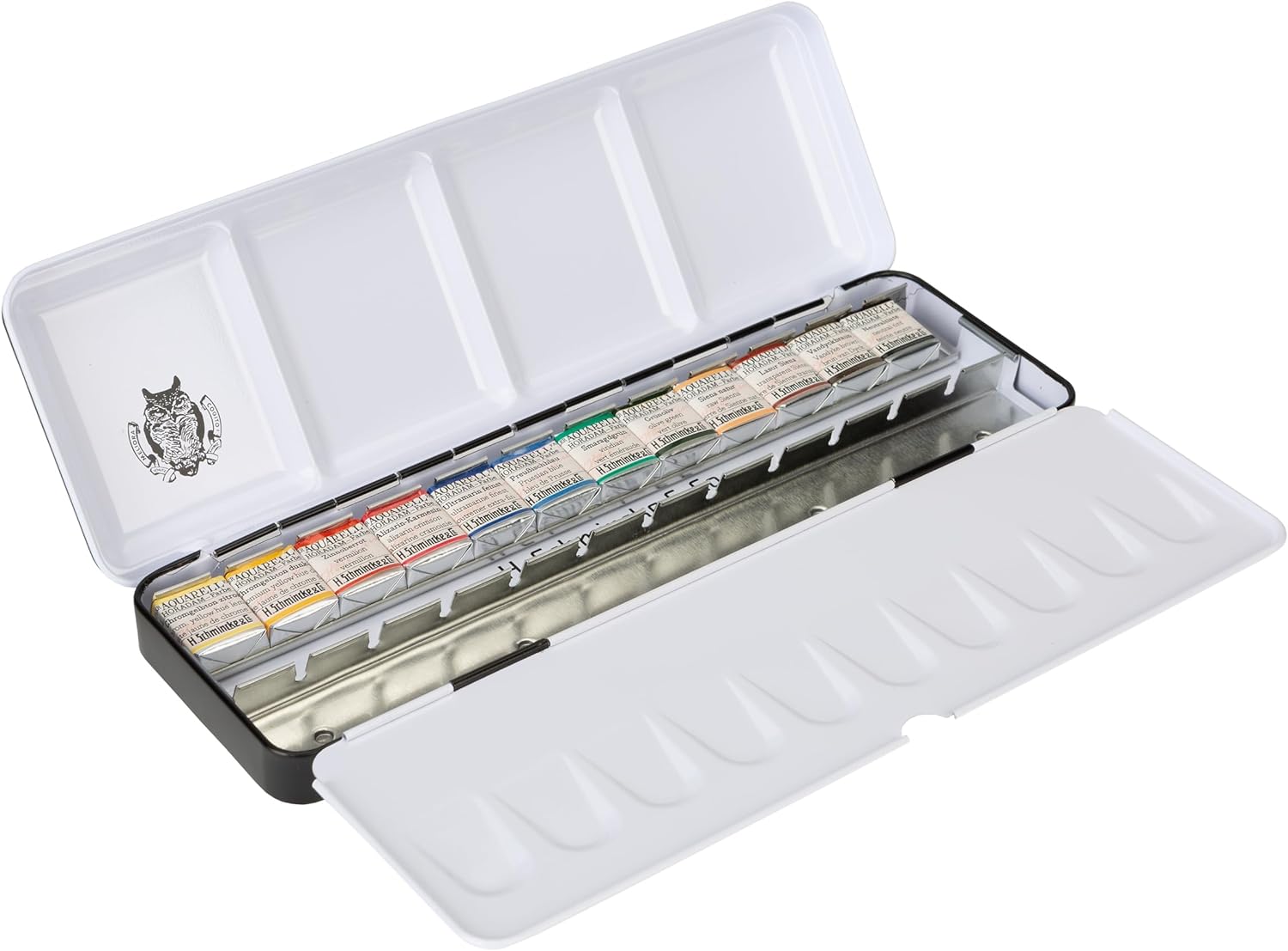 caja de acuarelas schmincke horadam® 12 ½ godets "edición retro" art. nr. 74 647