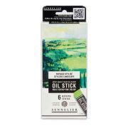 set sennelier 6 oil stick paisaje estilizado art. nr. n130116.05