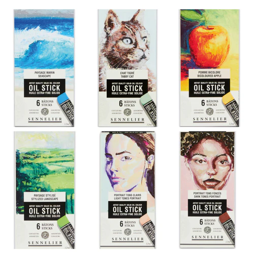 set sennelier 6 oil stick paisaje estilizado art. nr. n130116.05