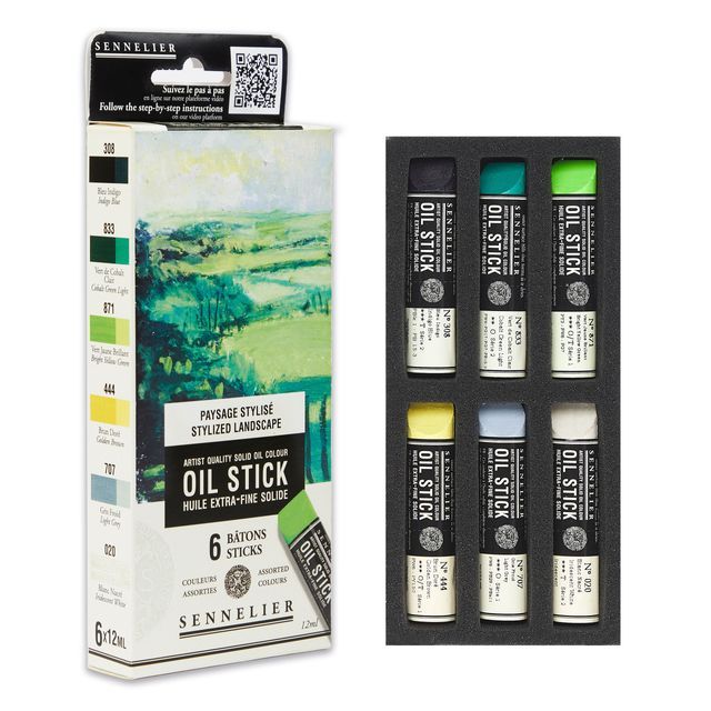 Set Sennelier 6 Oil Stick – Paisaje Estilizado Art.-Nr. N130116.05