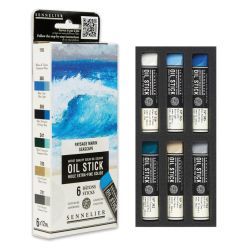 set sennelier 6 oil stick paisaje marino art. nr. n130116.04