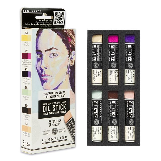 Set Sennelier 6 Oil Stick – Retrato en Tonos Claros Art.-Nr. N130116.01