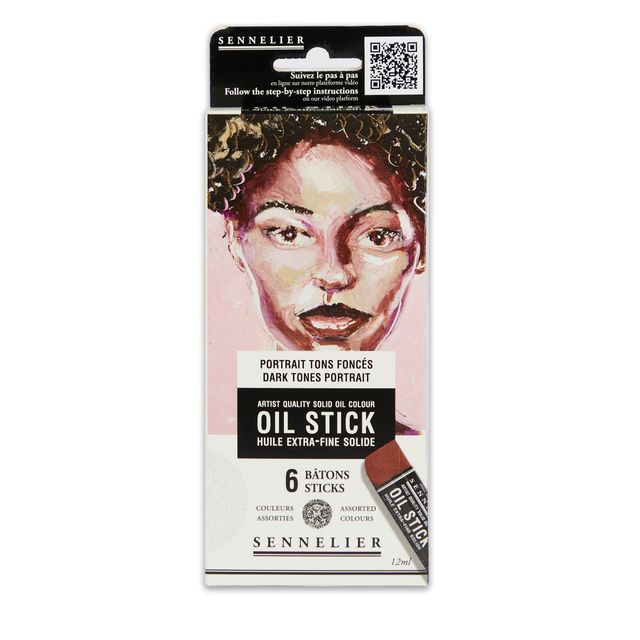 Set Sennelier 6 Oil Stick – Retrato en Tonos Oscuros Art.-Nr. N130116.02