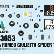 1:24 alfa romeo giulietta spider 1300 art. nr. 3653