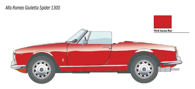 1:24 alfa romeo giulietta spider 1300 art. nr. 3653