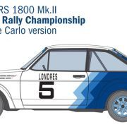 1:24 ford escort rs1800 mk.ii art. nr. 3655