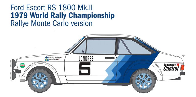 1:24 ford escort rs1800 mk.ii art. nr. 3655