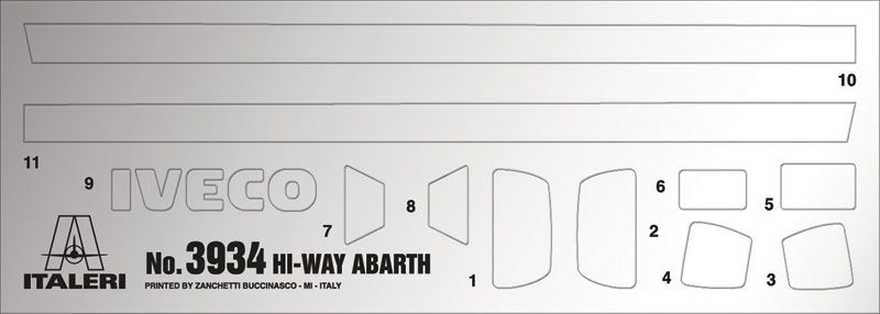 1:24 iveco hi way e5 abarth art. nr. 3934