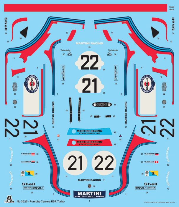 1:24 porsche carrera rsr turbo art. nr. 3625