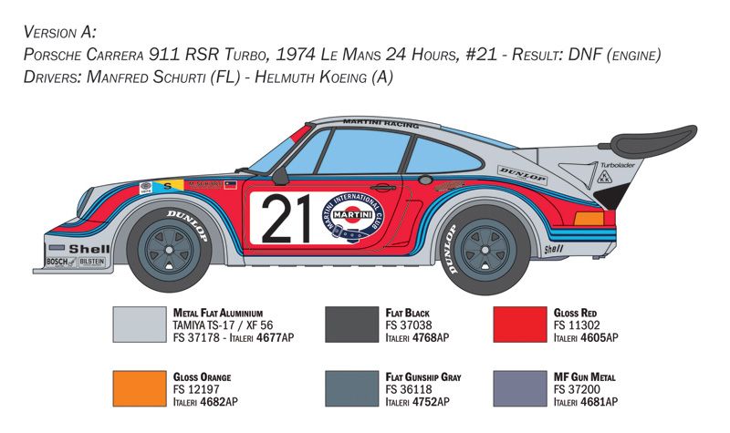 1:24 porsche carrera rsr turbo art. nr. 3625