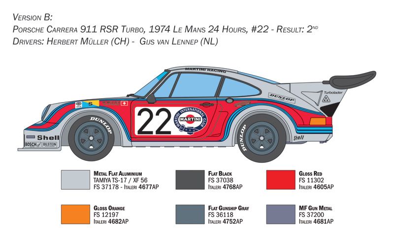 1:24 porsche carrera rsr turbo art. nr. 3625