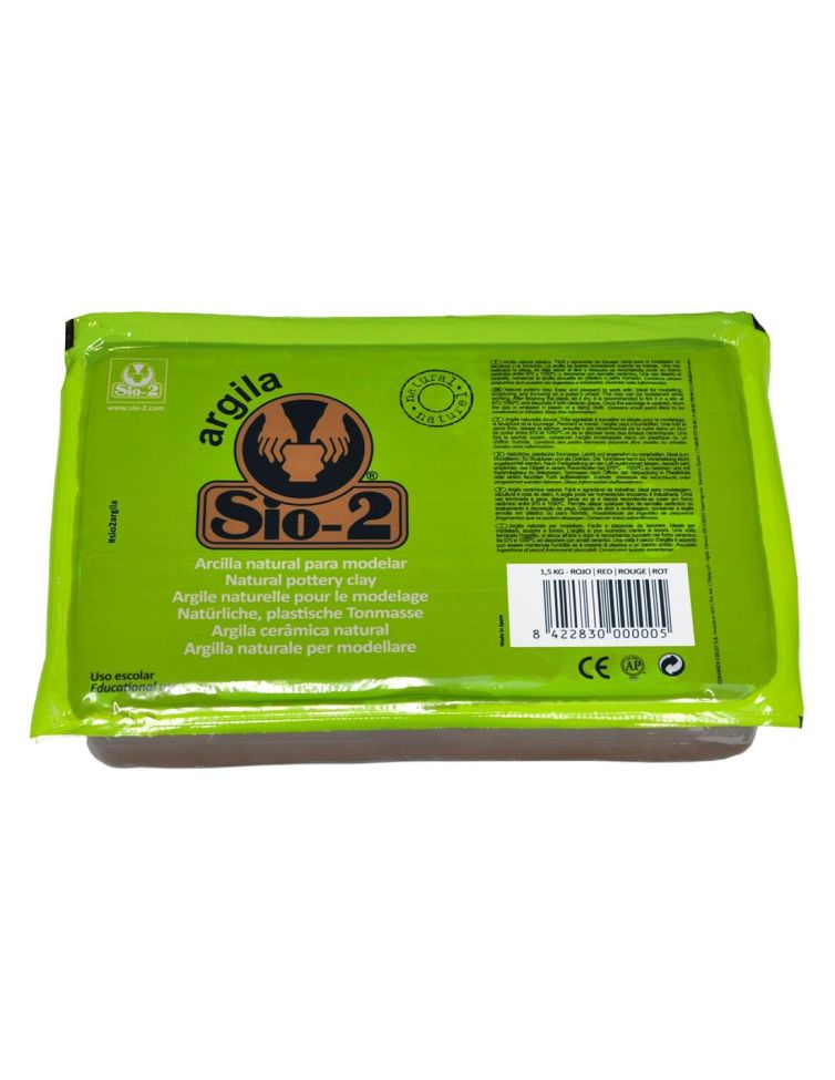 Arcilla Roja para Modelar SIO-2 1,5 Kg. Art.-Nr. 209400011000