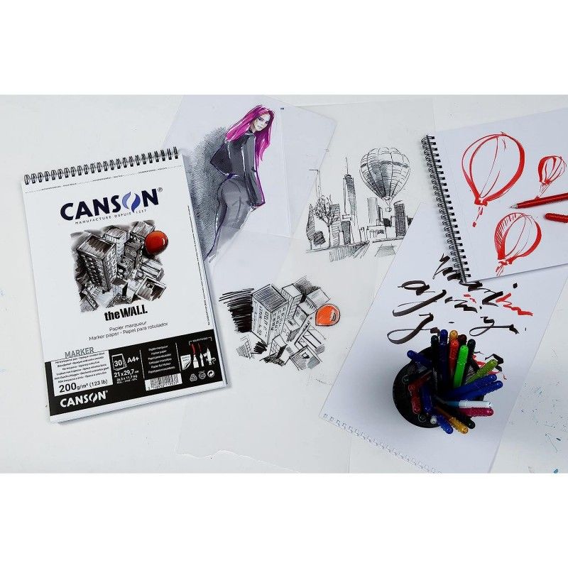 bloc canson® the wall a4 21 x 29,7 cm art. nr. c400078797