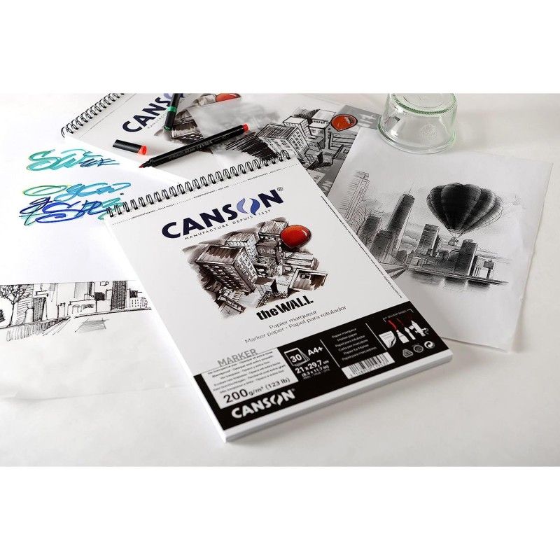 bloc canson® the wall a4 21 x 29,7 cm art. nr. c400078797