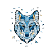puzzle "lobo" 510 piezas de madera art. nr. 00350