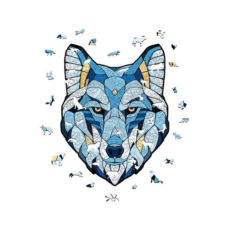 puzzle "lobo" 510 piezas de madera art. nr. 00350