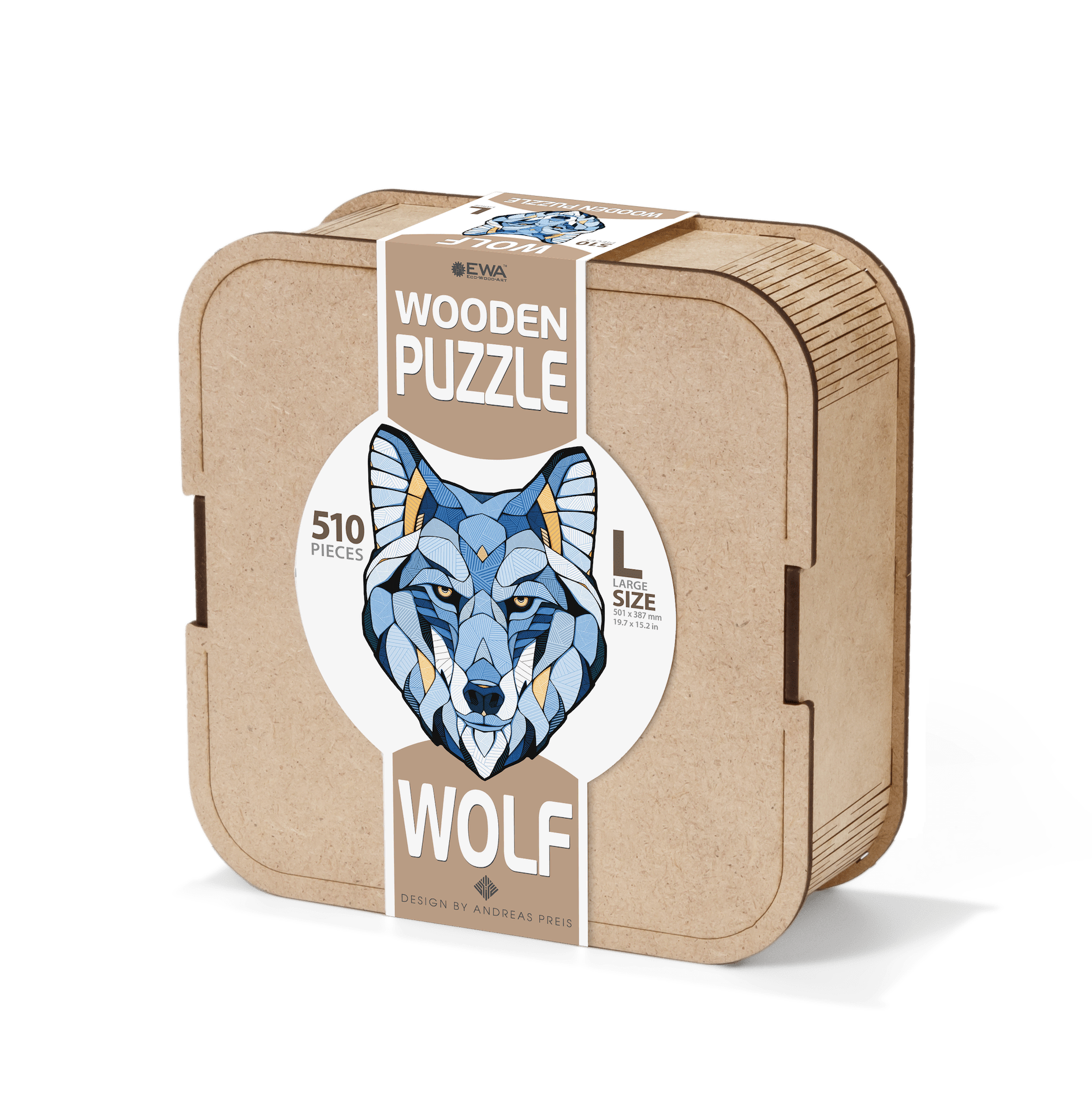 puzzle "lobo" 510 piezas de madera art. nr. 00350