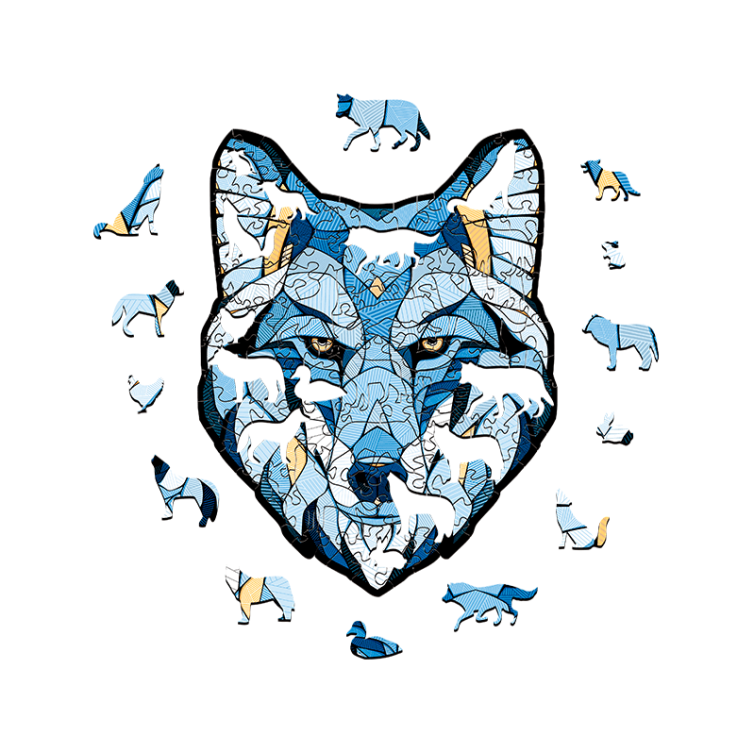 Puzzle «Lobo» 140 piezas de madera Art.-Nr. 00356
