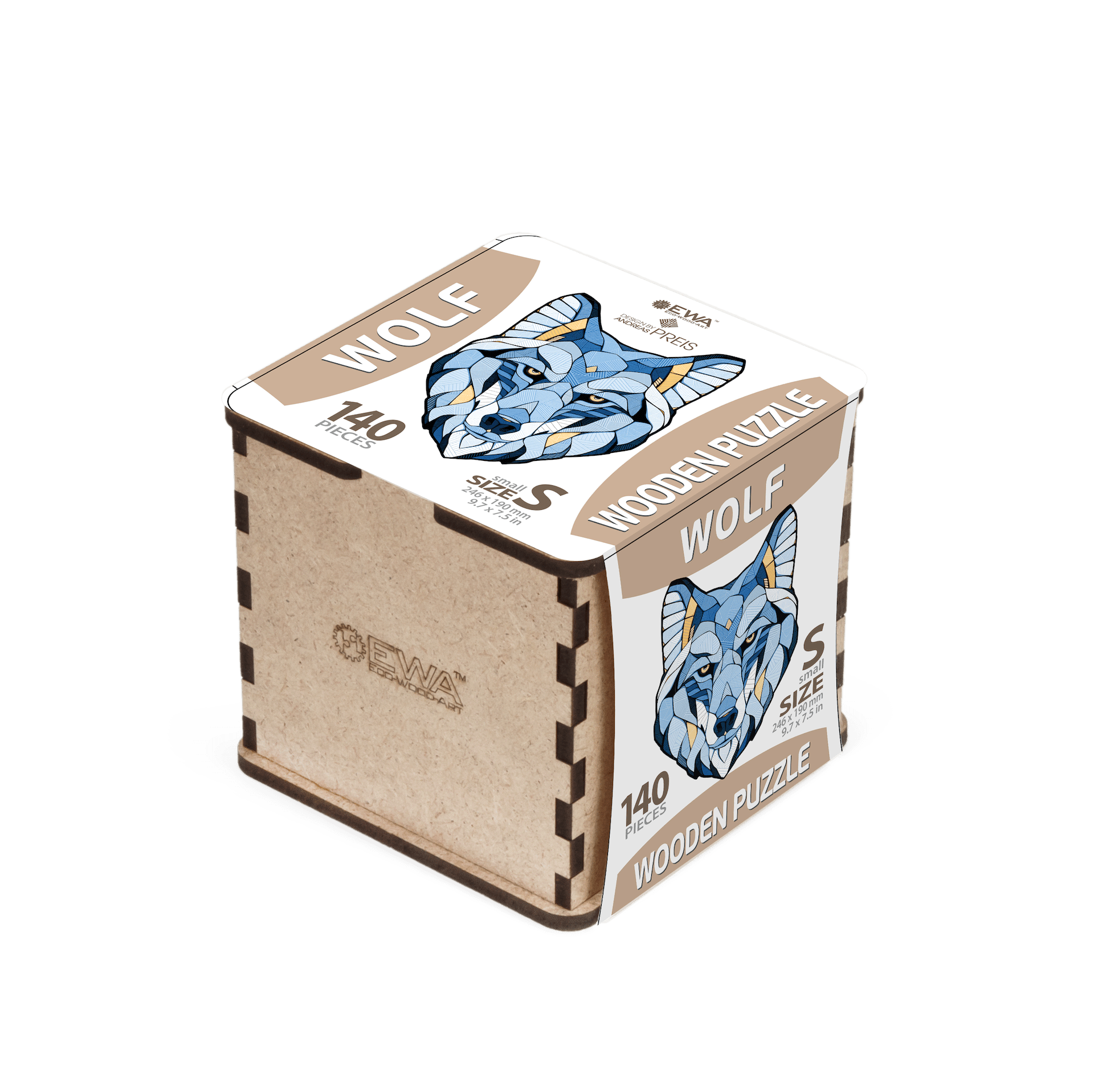 puzzle "lobo" 140 piezas de madera art. nr. 00356