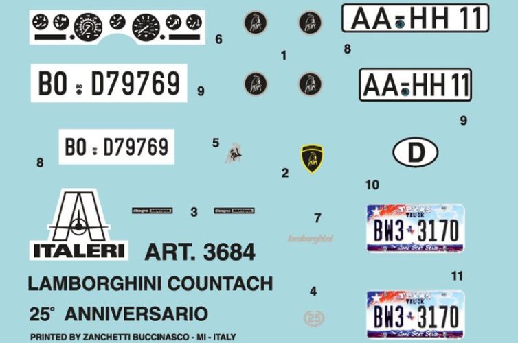 1:24 Lamborghini Countach 25th Anniversary Art.-Nr. 3684