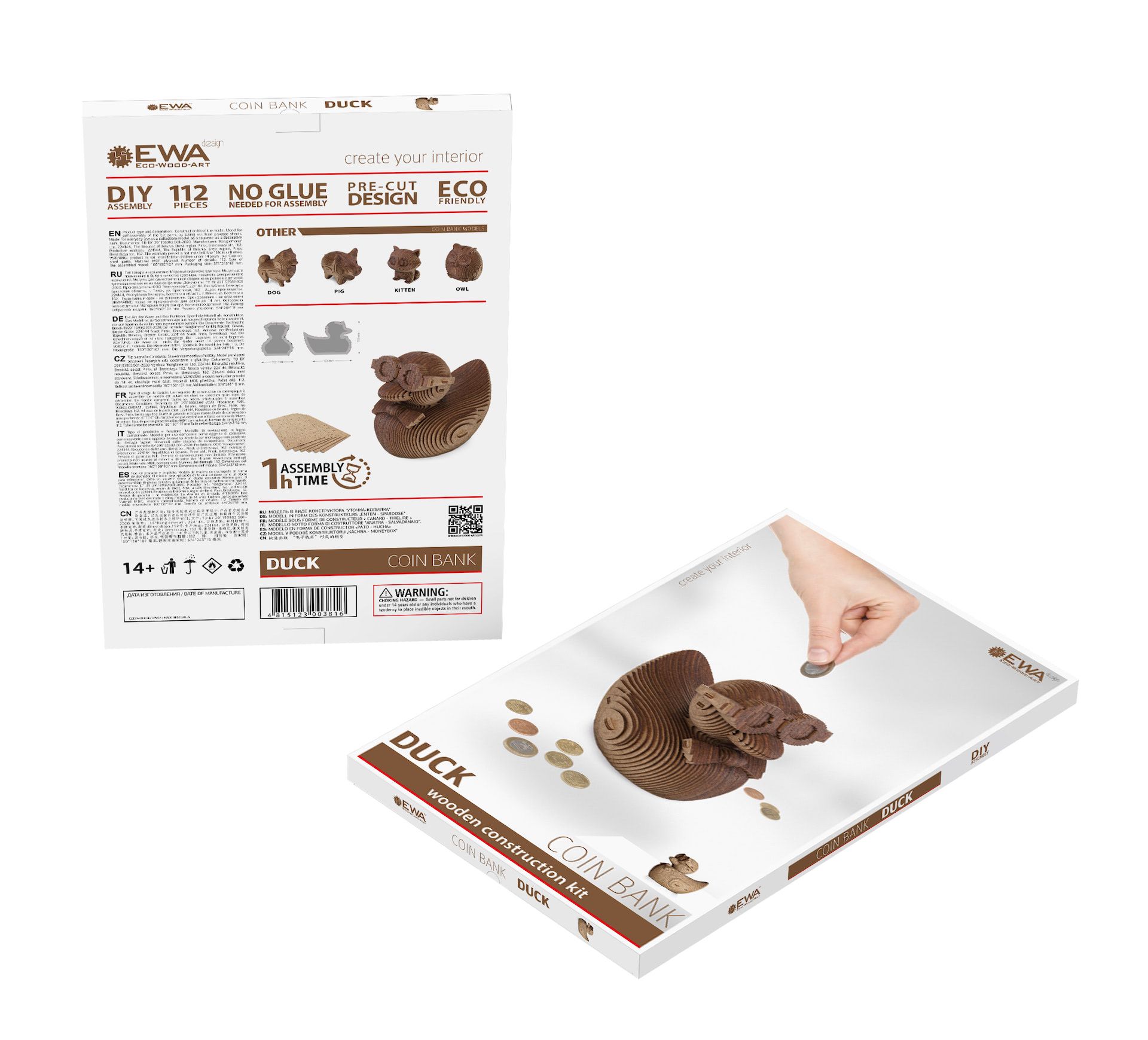 hucha para montar pato art. nr. 59500381