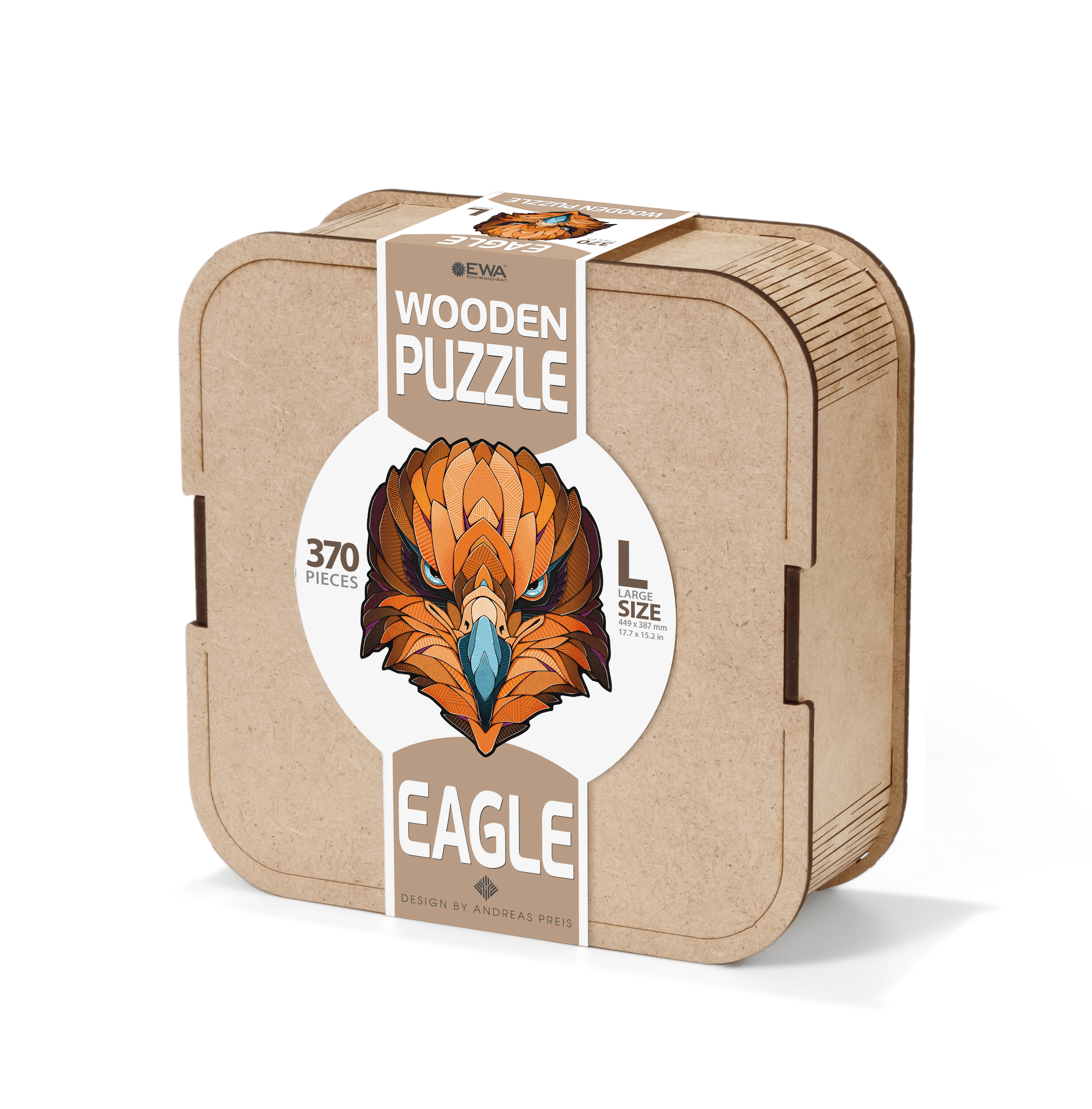 puzzle "Águila" 370 piezas de madera art. nr. 00351