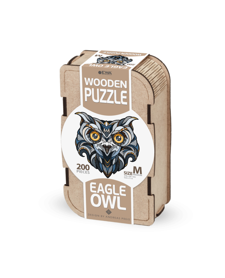 Puzzle «Búho Real» 200 piezas de madera Art.-Nr. 00360