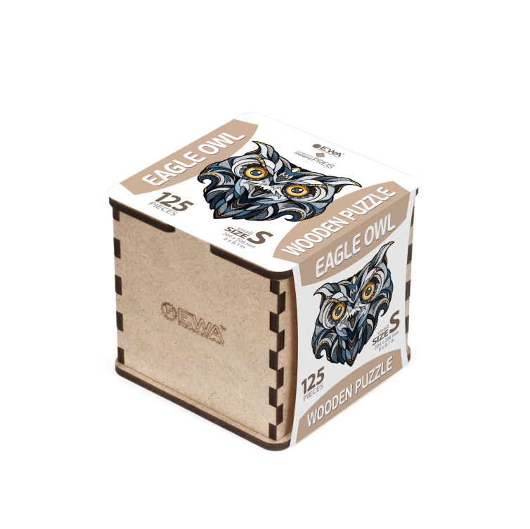 Puzzle «Búho Real» 125 piezas de madera Art.-Nr. 00354