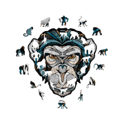 puzzle "chimpancé" 170 piezas de madera art. nr. 00361