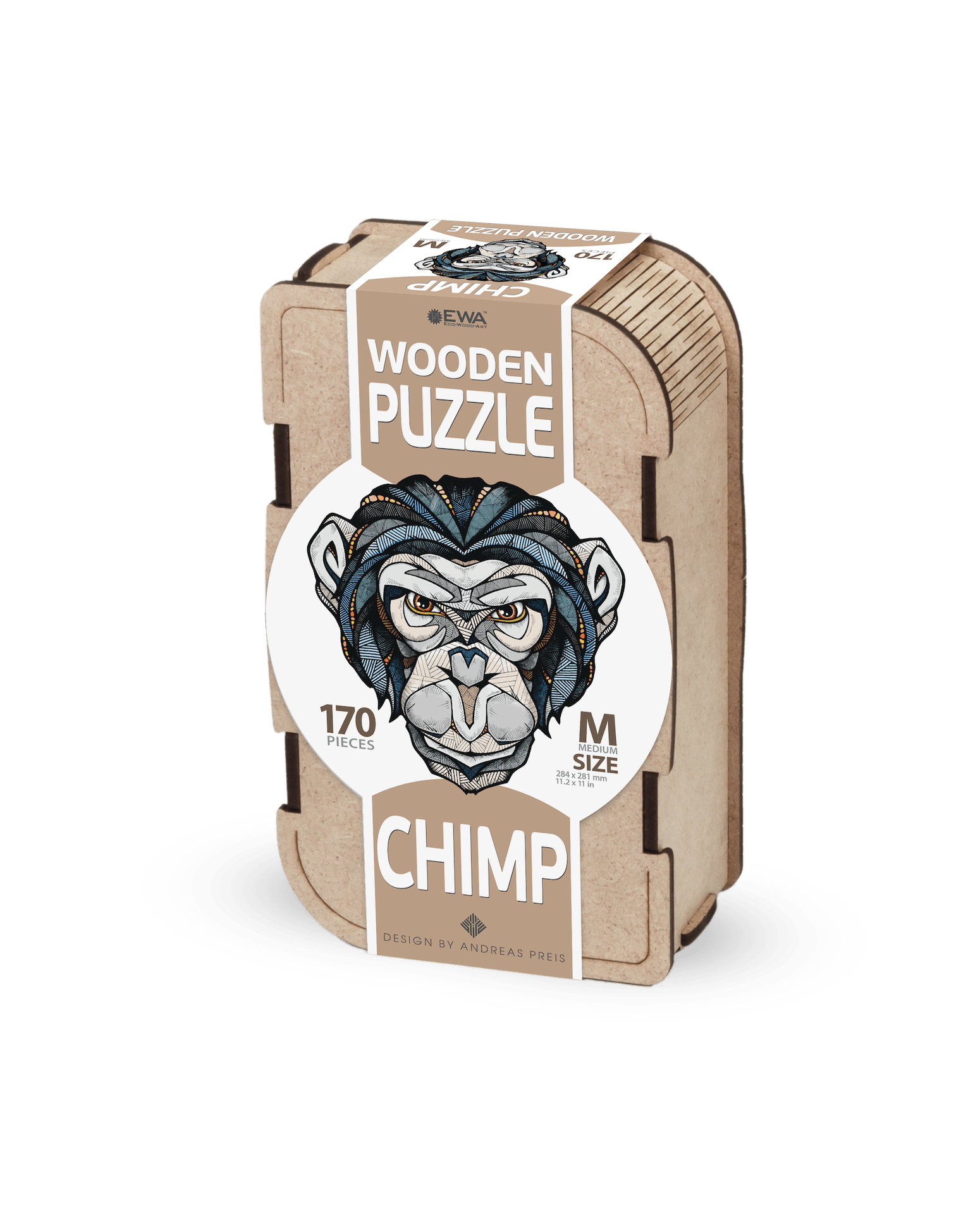 puzzle "chimpancé" 170 piezas de madera art. nr. 00361