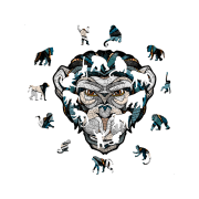 puzzle "chimpancé" 110 piezas de madera art. nr. 00355