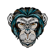 puzzle "chimpancé" 110 piezas de madera art. nr. 00355