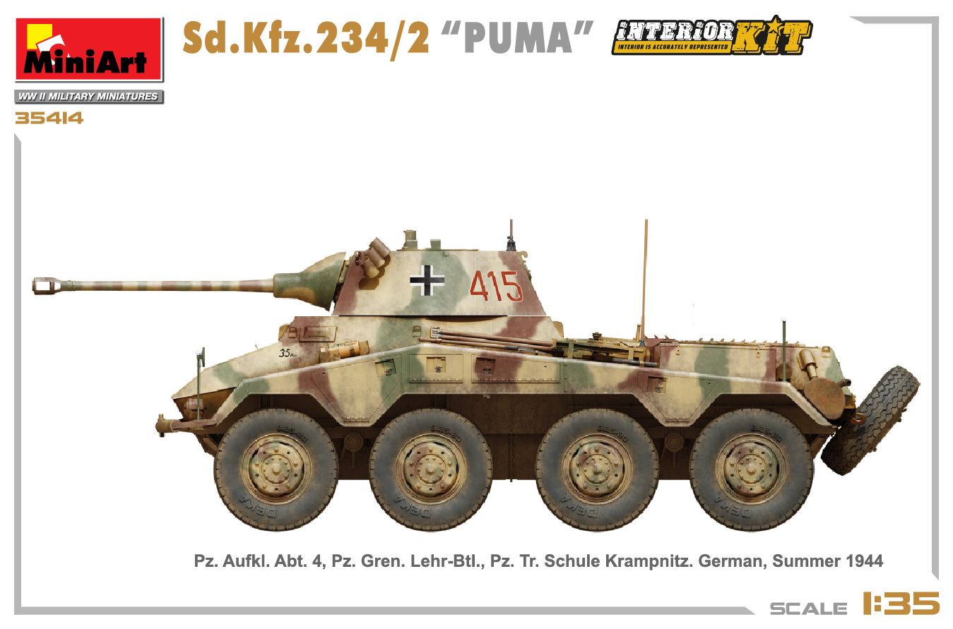 1:35 sd.kfz.234/2 “puma” art. nr. 35419