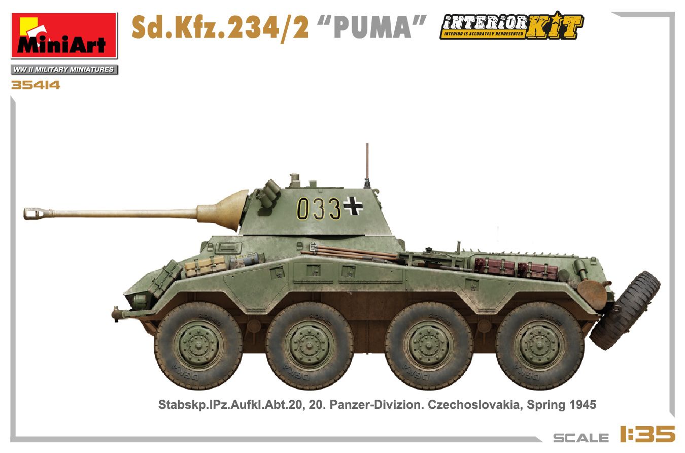 1:35 sd.kfz.234/2 “puma” art. nr. 35419