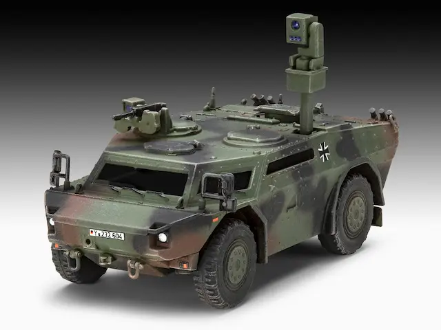 1:72 vehículo de reconocimiento fennek art. nr. 03356
