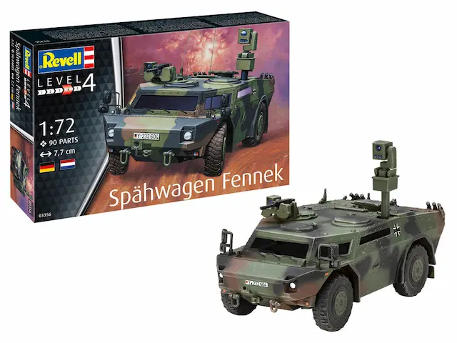 1:72 vehículo de reconocimiento fennek art. nr. 03356