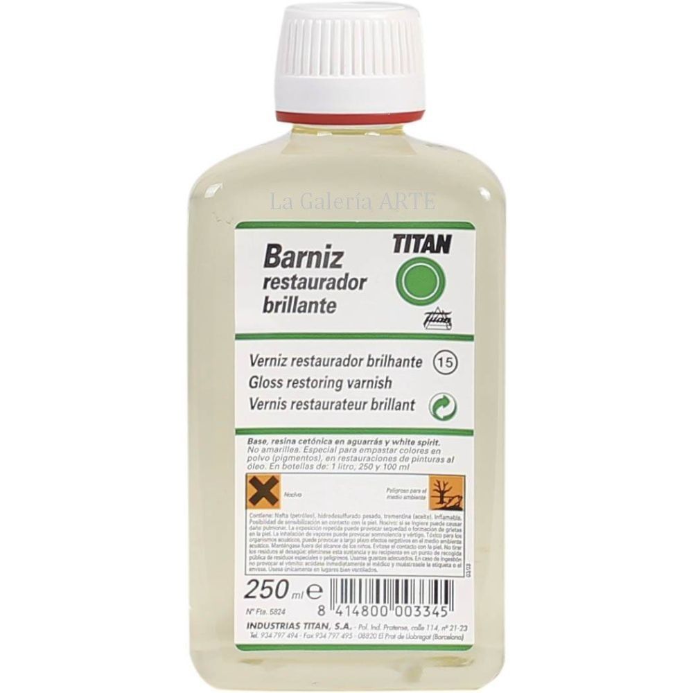 barniz restaurador brillante 250 ml art. nr. 0191002111
