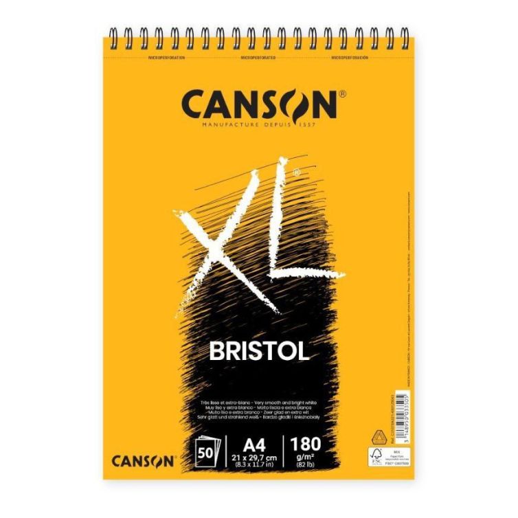 Bloc Canson® XL® Bristol 50h A4 Art.-Nr. C300005734