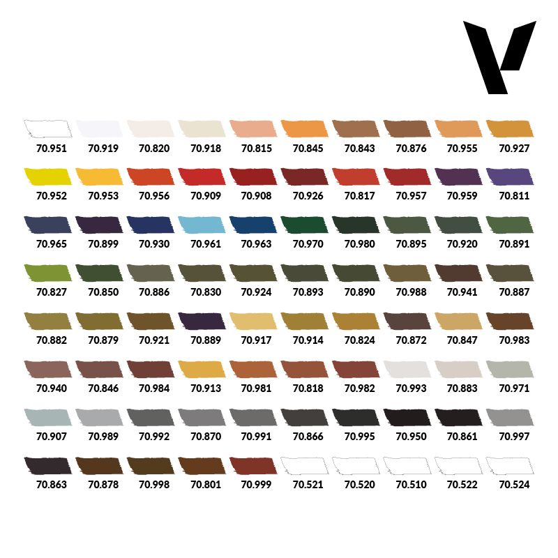 maletín basic case vallejo model color art. nr. 70.252