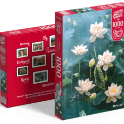 cherry pazzi puzzle 1000 white lotus art. nr. 30158