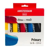 set acrílico amsterdam standard series primary 5 x 120 ml art. nr. 17791905