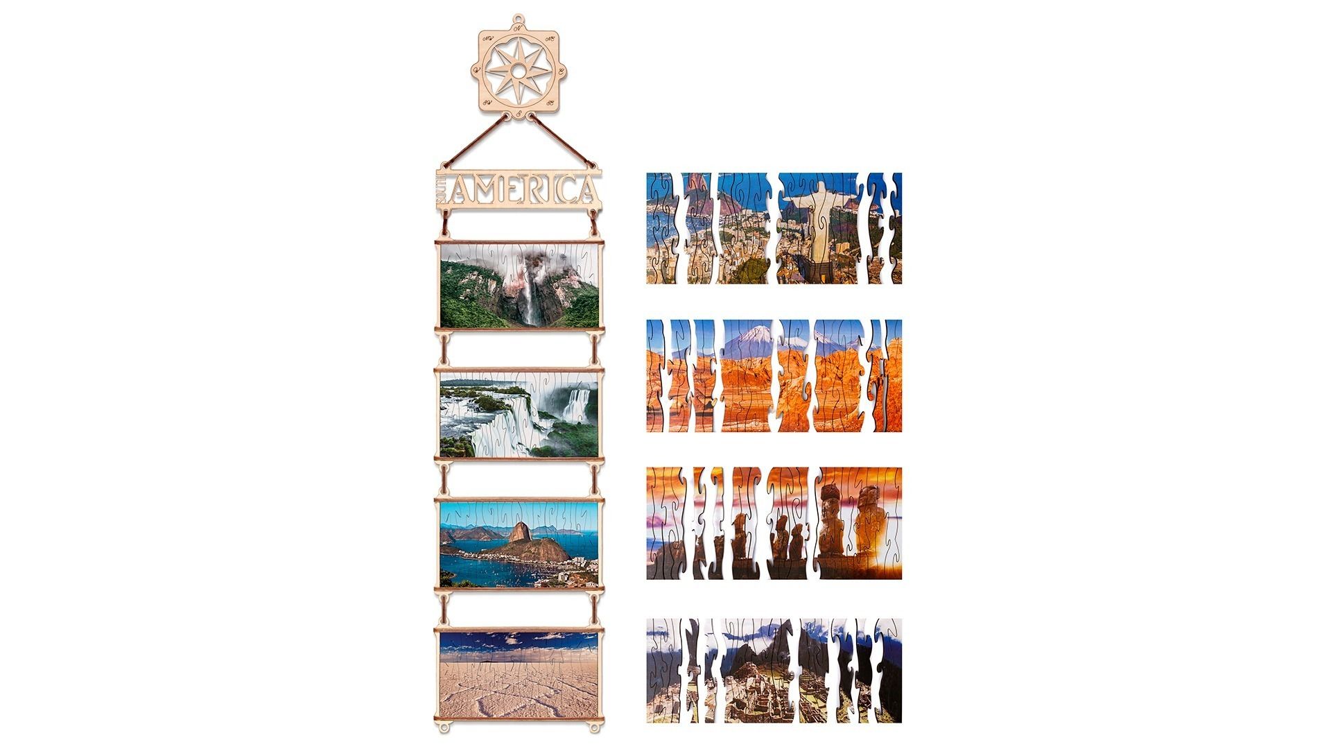 puzzle reversible sur américa 118 piezas art. nr. 59500145