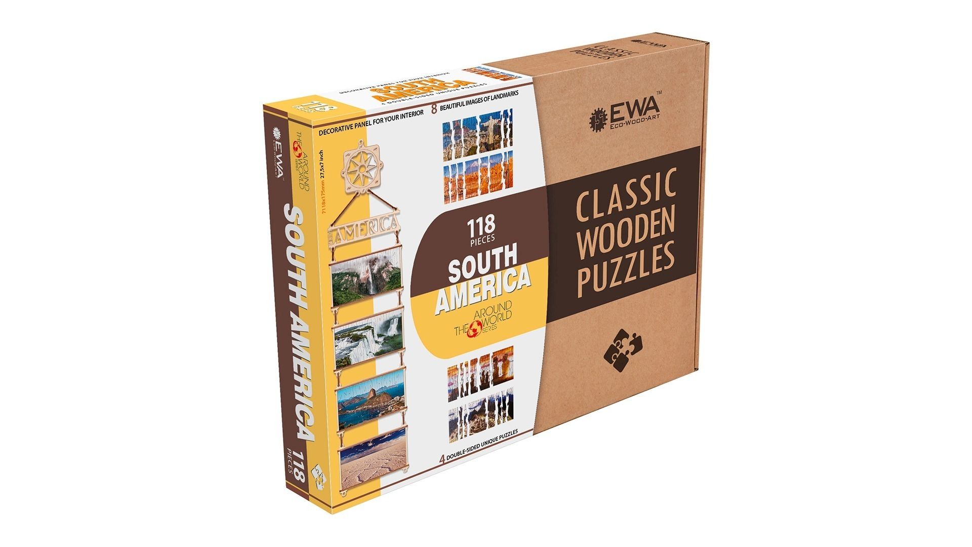 puzzle reversible sur américa 118 piezas art. nr. 59500145