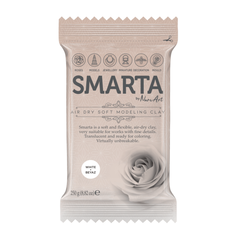Arcilla Polimérica secado al aire Smarta – White 250g Art.-Nr. 30000253